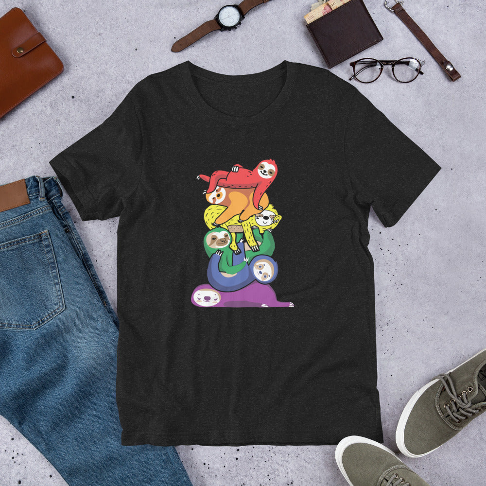 Rainbow Sloths Unisex t-shirt